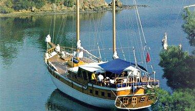 Typical anchorage between Bodrum and Marmaris