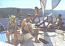 Yachts have cabins with private bathrooms and showers with hot water, full galleys, and all have additional water sports equipment.