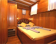 all cabins in warm mahagony woodwork