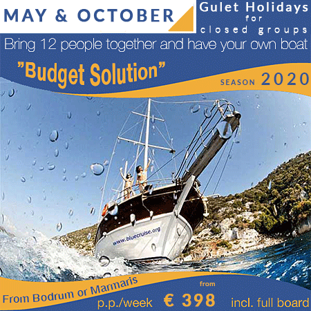 Budget Blue Cruise. The cheapest offer for a special Gulet Holiday.