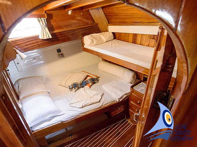 Classic cabins on all 3 sailing Gulet yachts