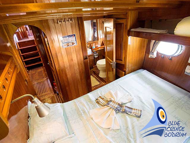 Classic cabin of sailing Gulet yachts
