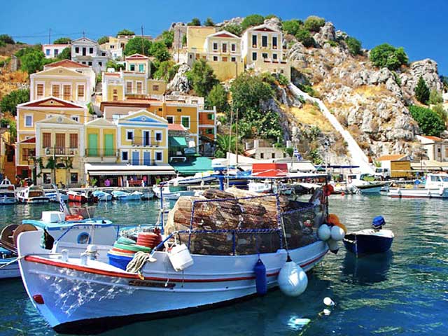 Symi, or Simi. The real treasure  on this blue cruise. Explore as much as you can