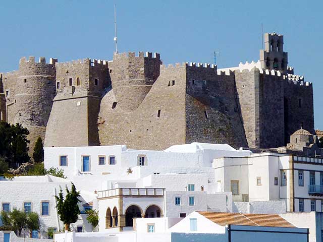 Patmos-Castle-dodecanese blue cruise Gulet holiday