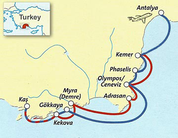 From Antalya to Kas and Kekova