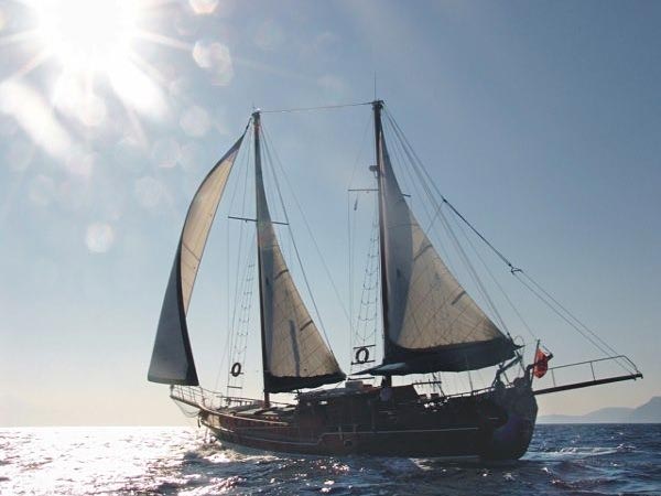 sunset sailing with M/S ADMIRA