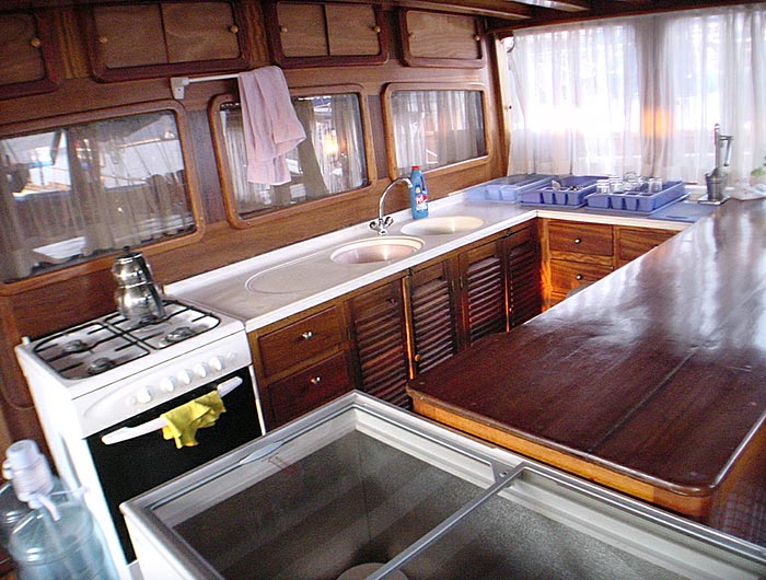 M/S TANYELI - this kitchen can compete with any hotel kitchen